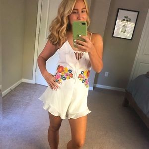 White Flower romper!